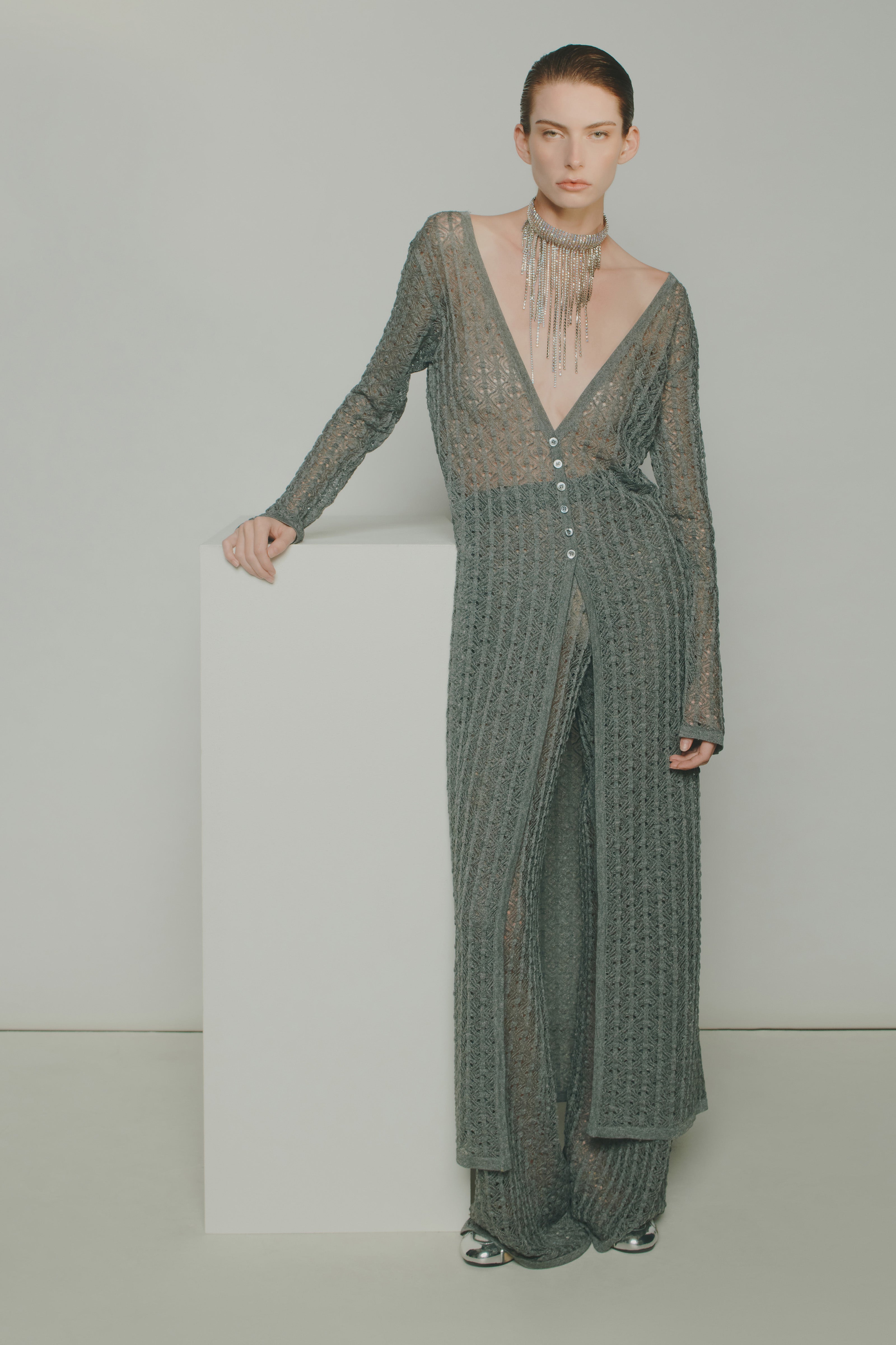 VISCOSE LACE TROUSERS