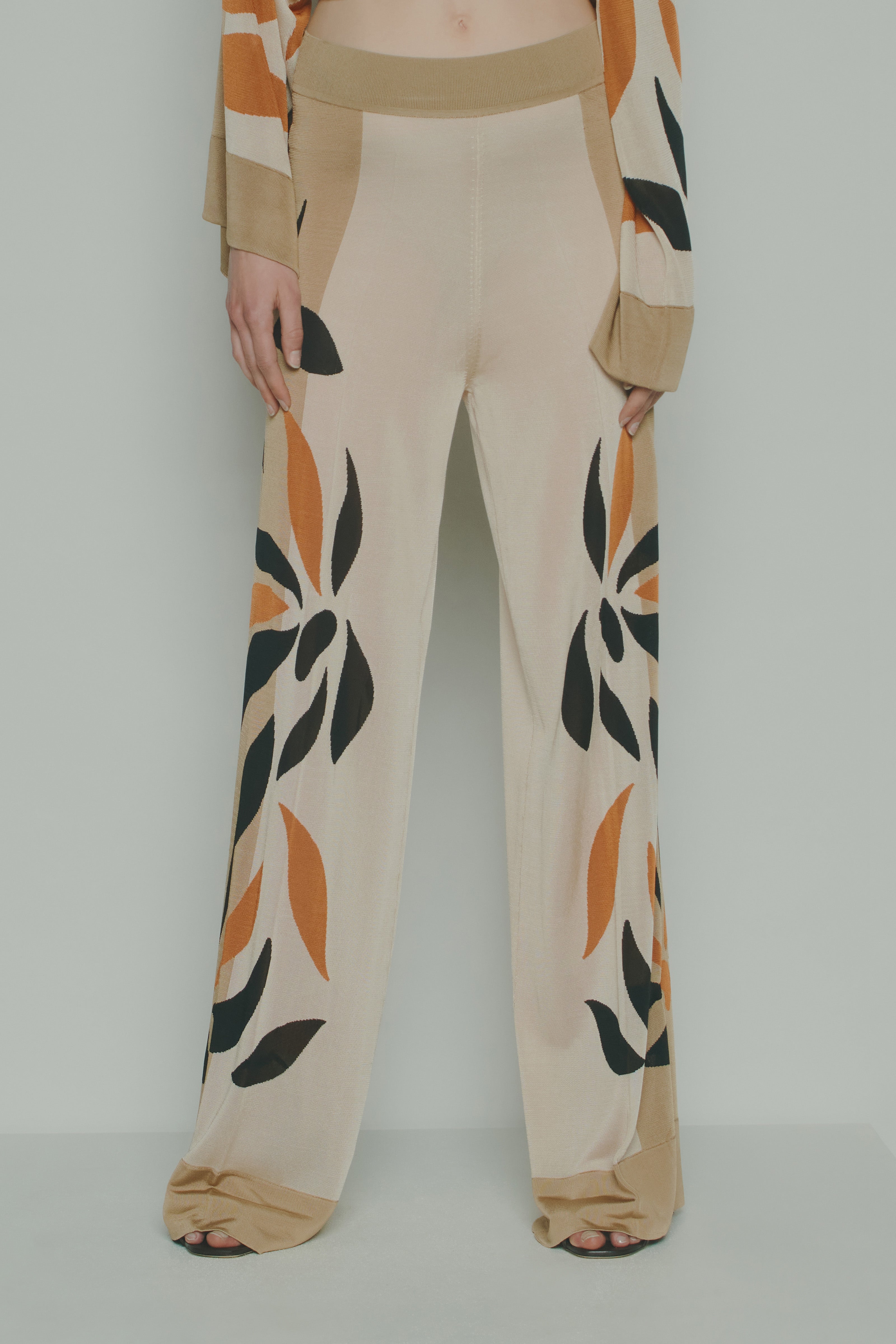 WIDE INLAY TROUSERS