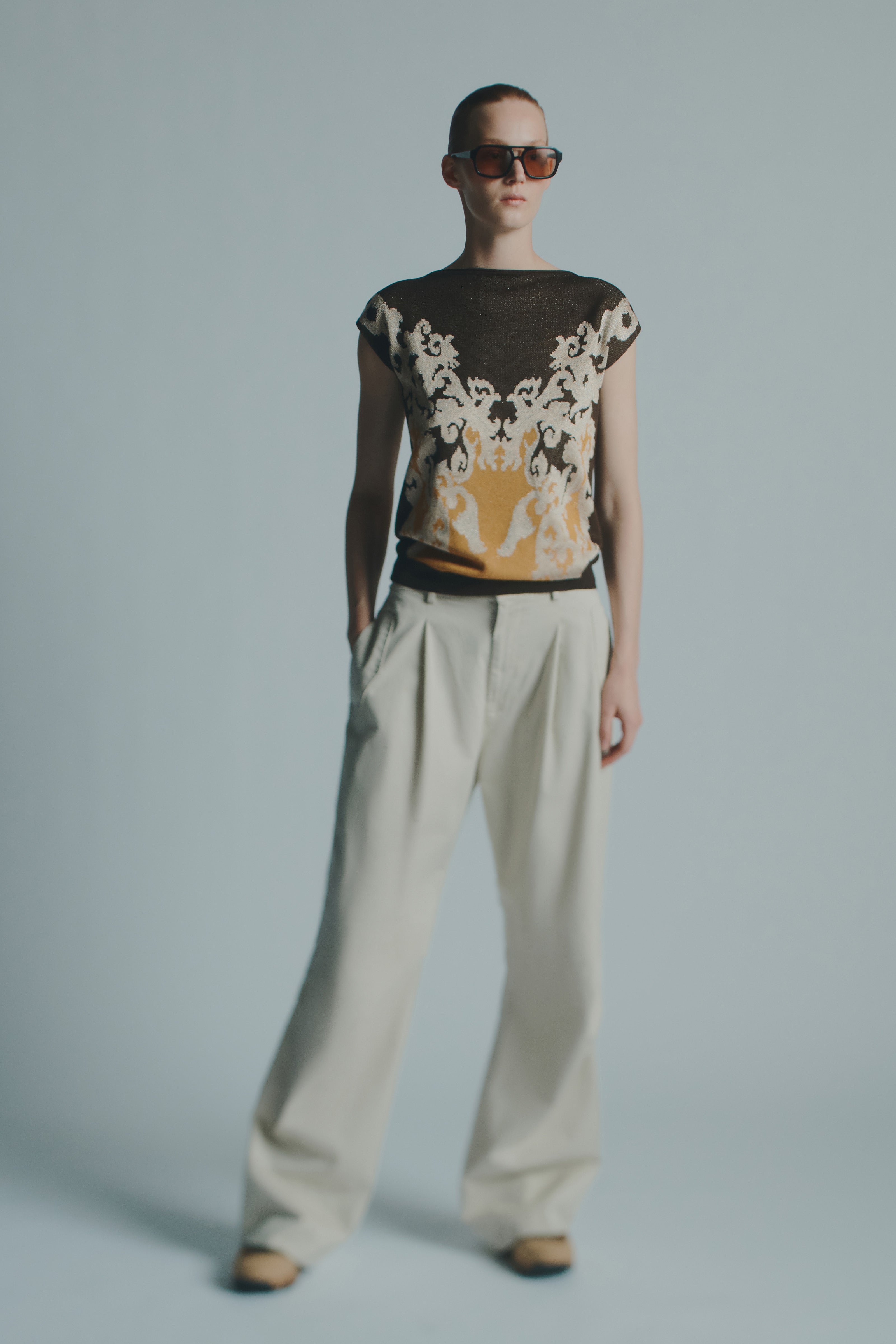 MAGLIA COTONE JACQUARD