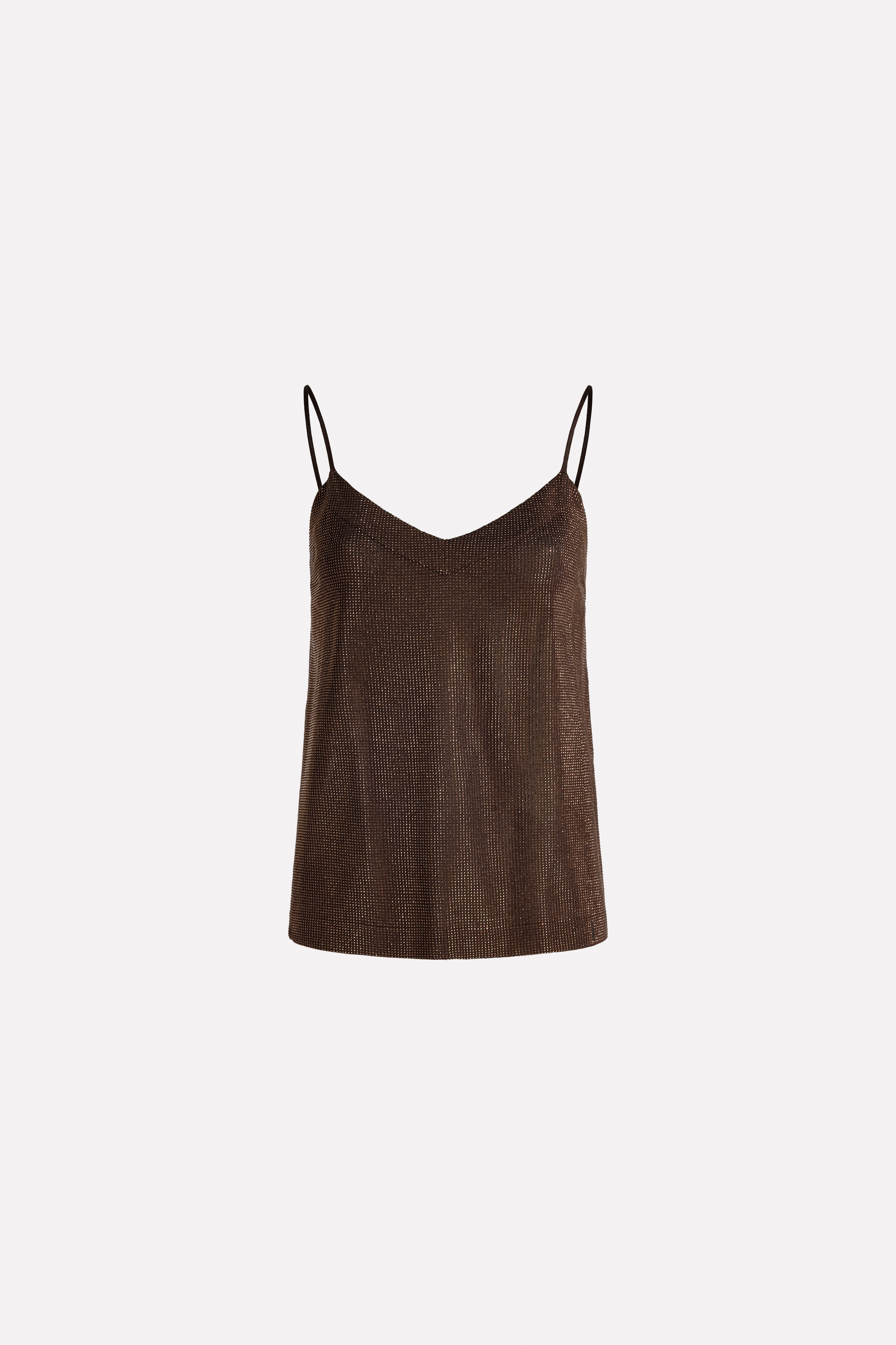 MICRO-STUDDED VISCOSE TOP