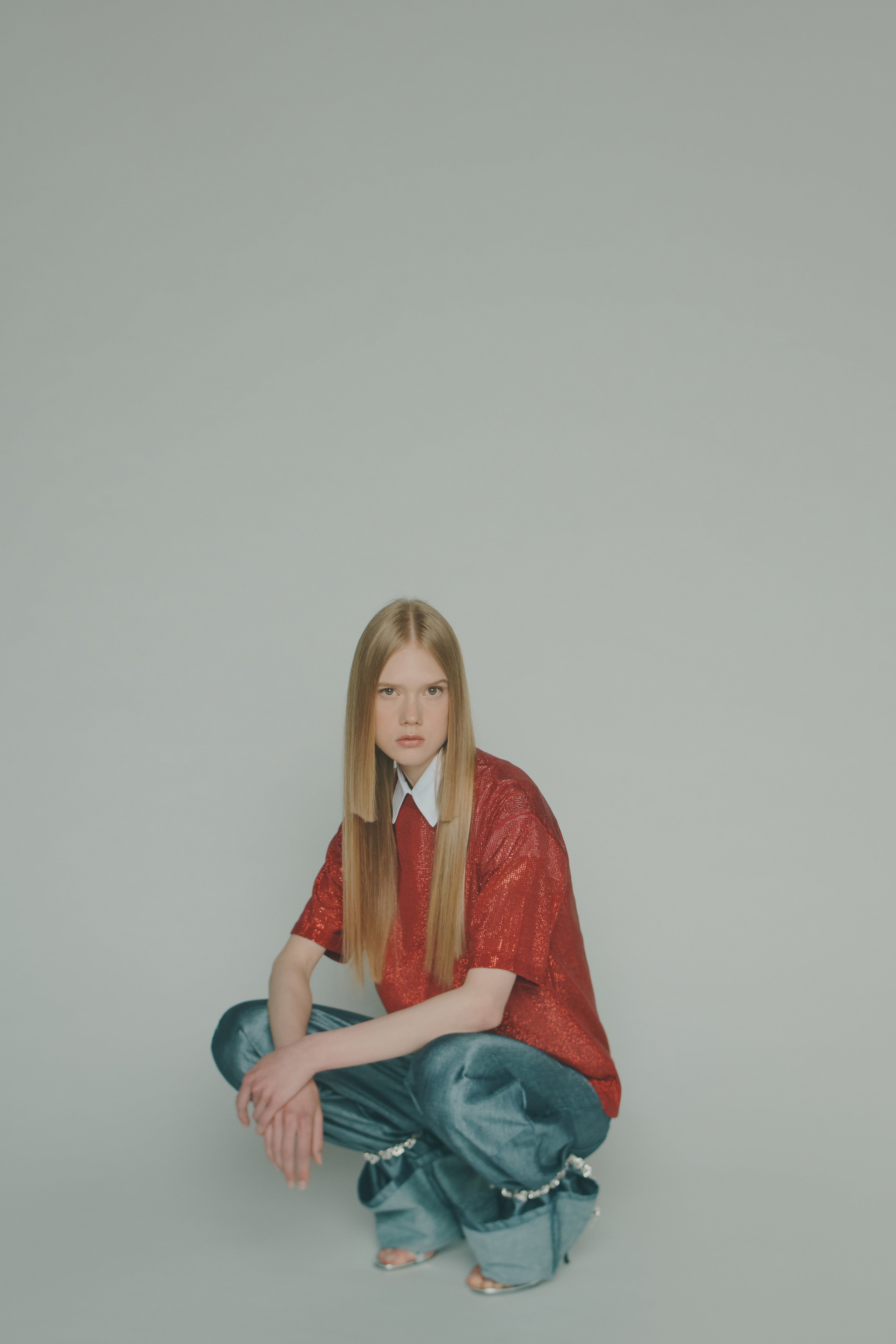 MICRO BEADED VISCOSE T-SHIRT