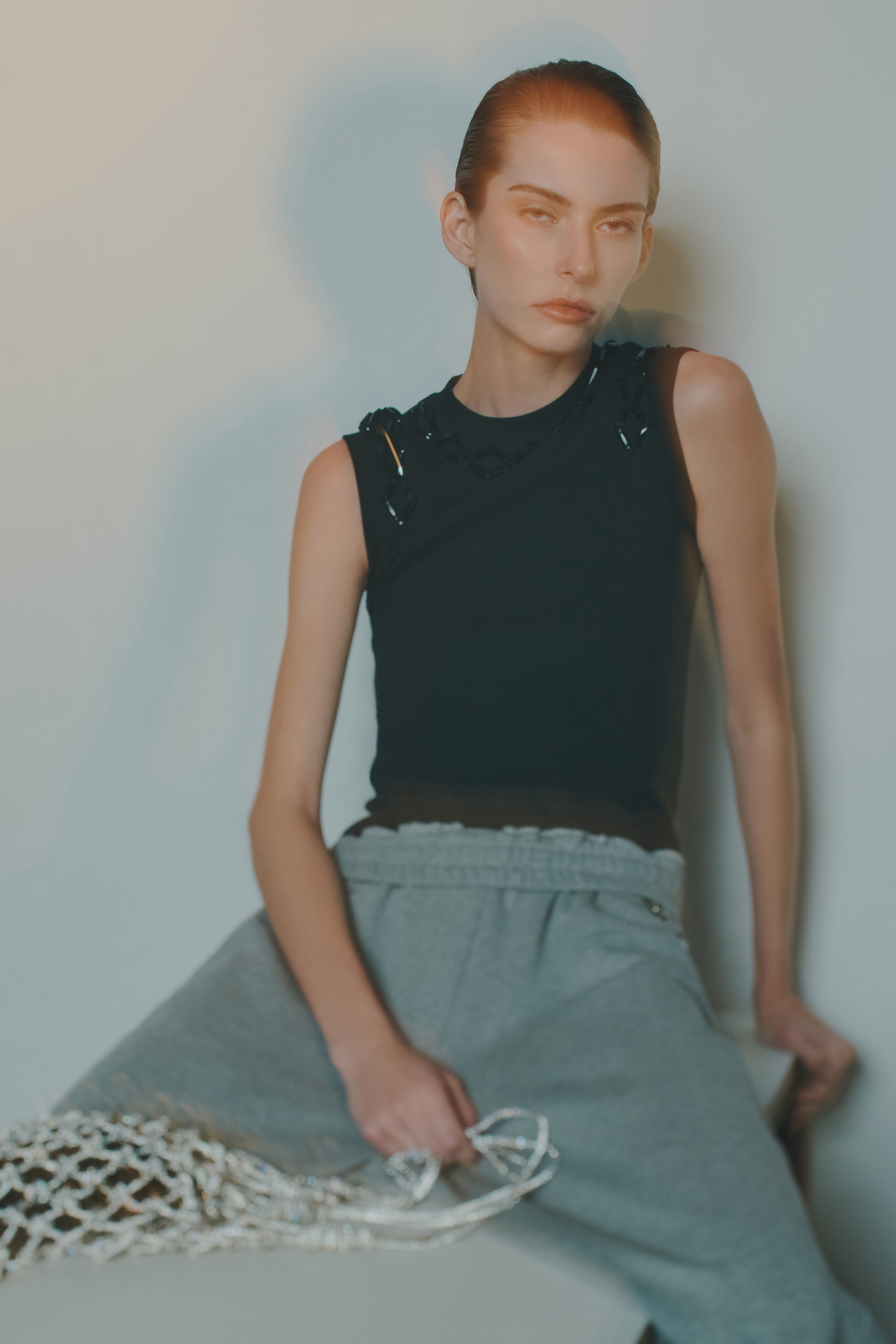 JEWELLED CHAIN SWEATPANT