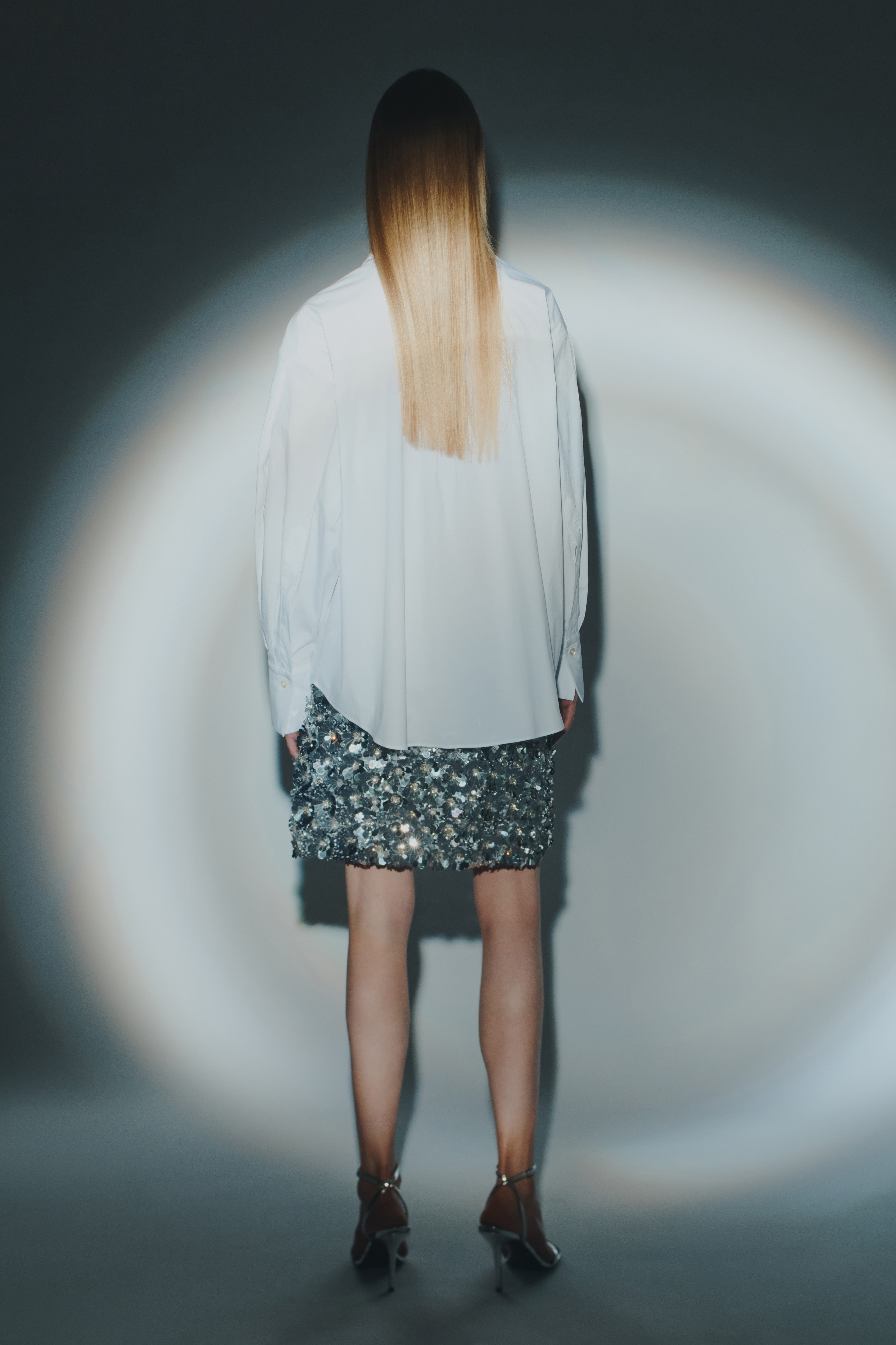 CUT-OUT POPLIN SHIRT