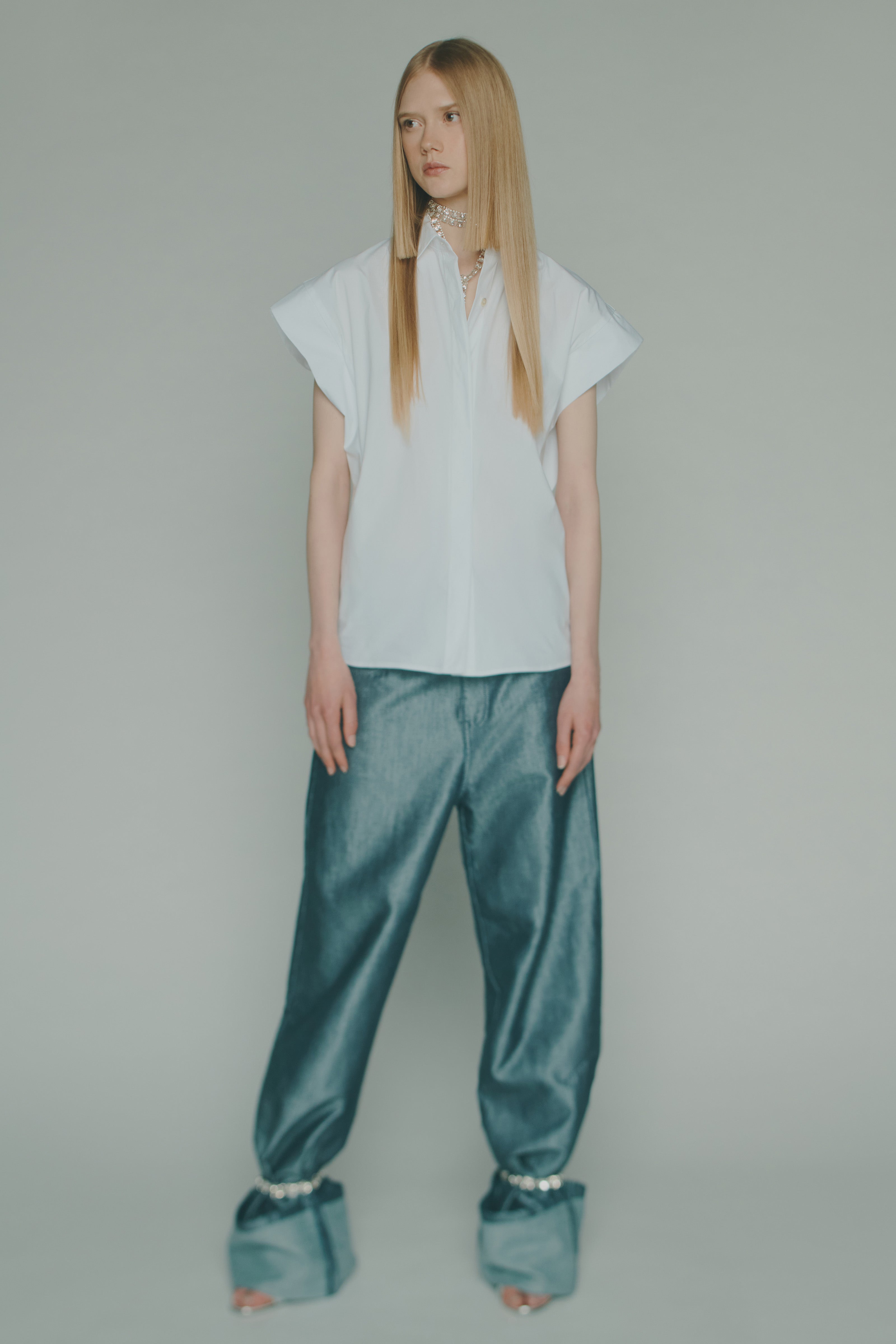 CAMICIA POPELINE DETTAGLIO MANICHE