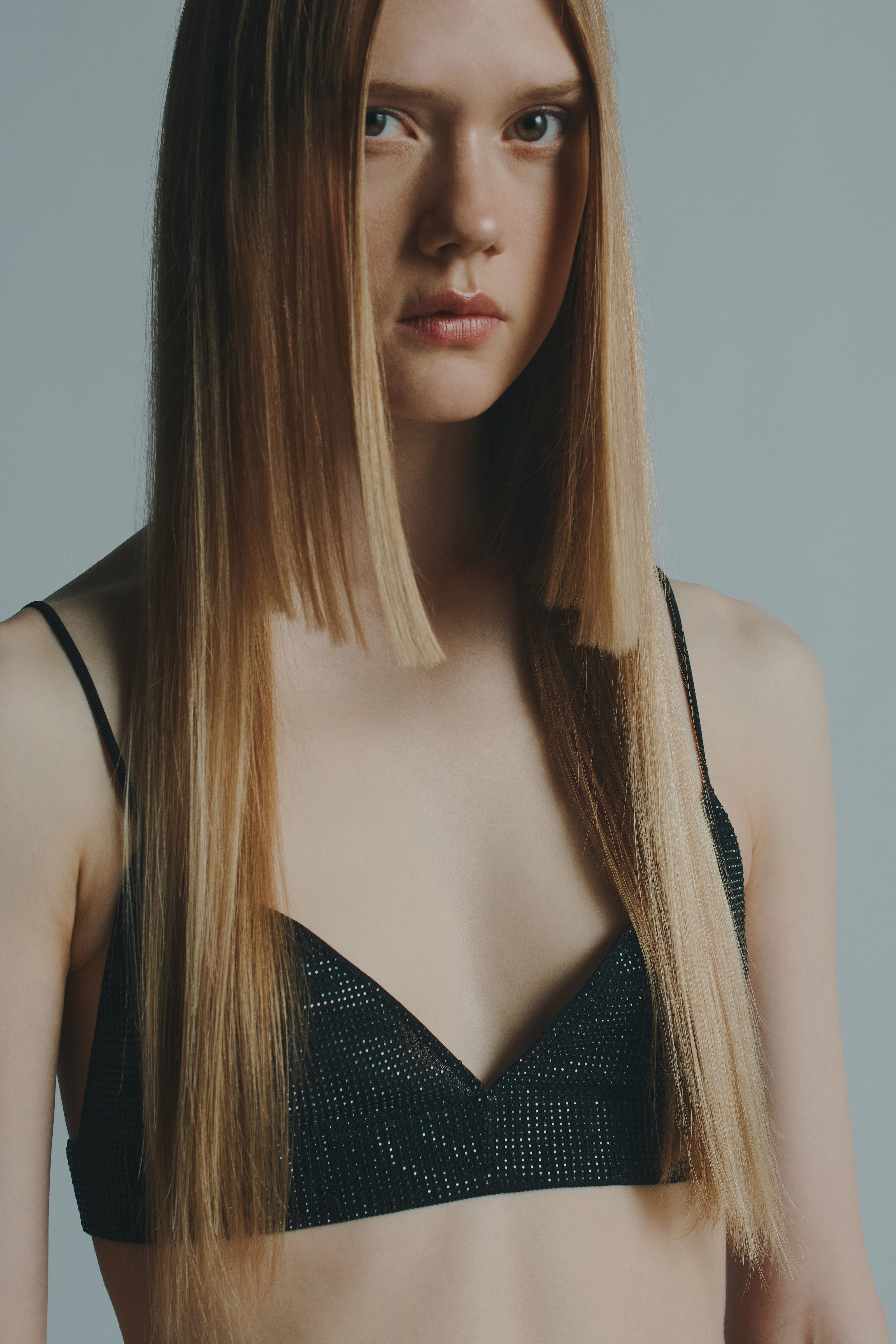 FIVE POCKET ORGANZA JEANS