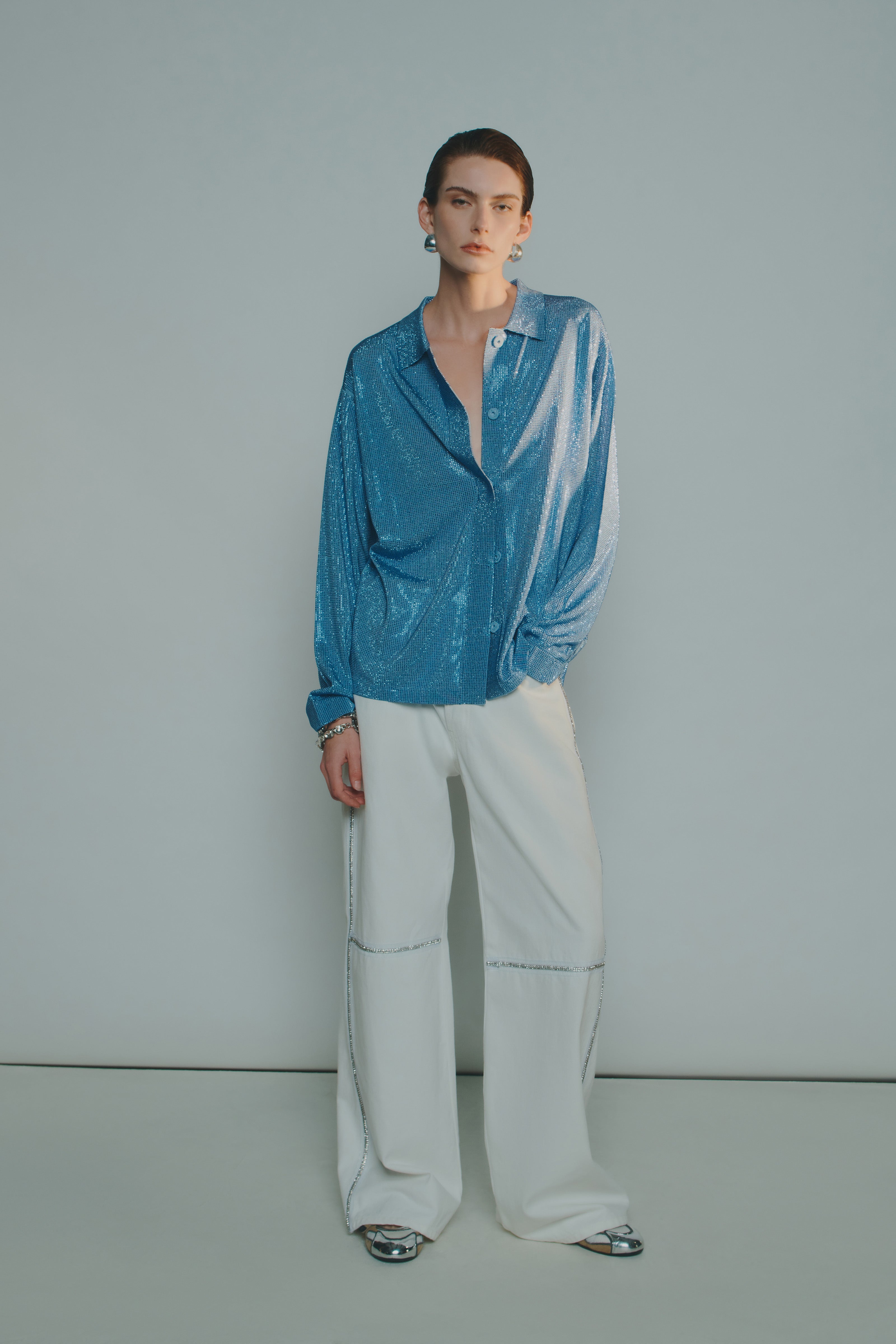 JEANS CINQUE TASCHE STRASS